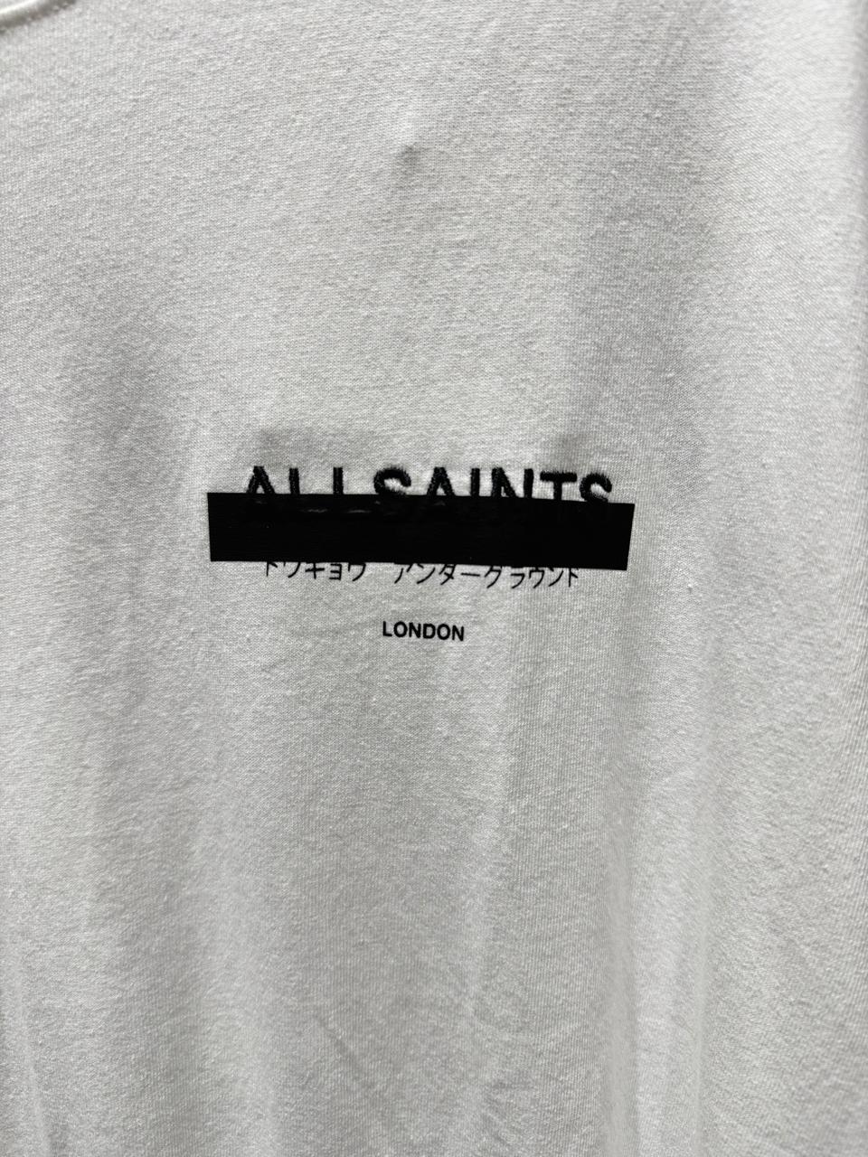 Playera AllSaints Redact Blanca