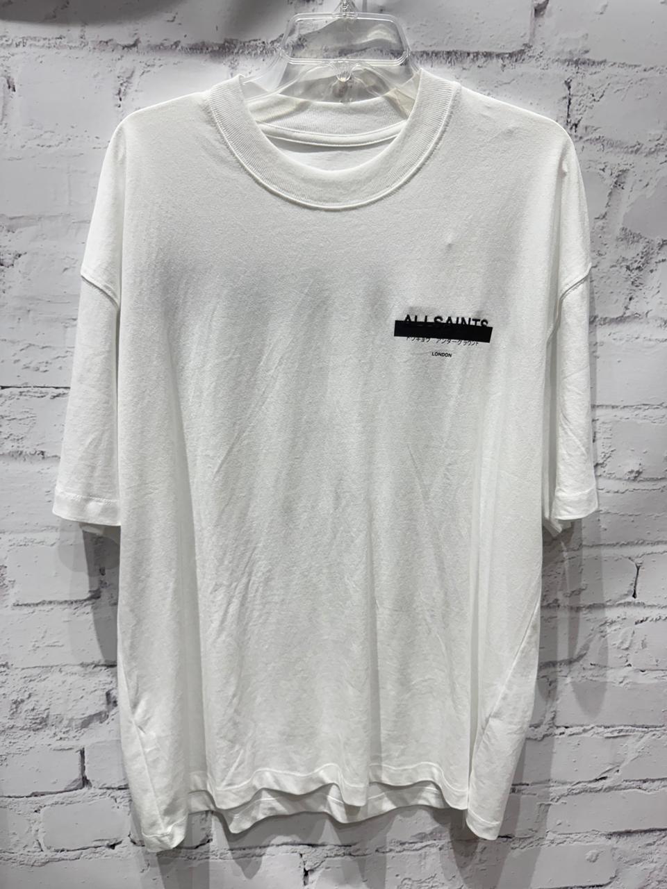 Playera AllSaints Redact Blanca