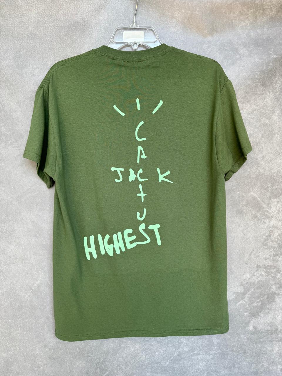 Camisa Jordan X Cactus Jack Highest (Verde Oliva)