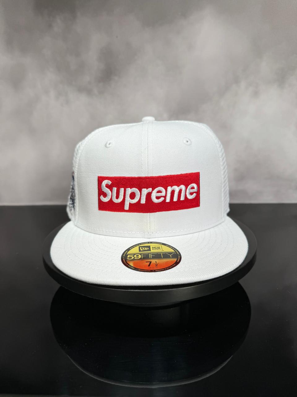 Gorra Supreme X New Era Blanca