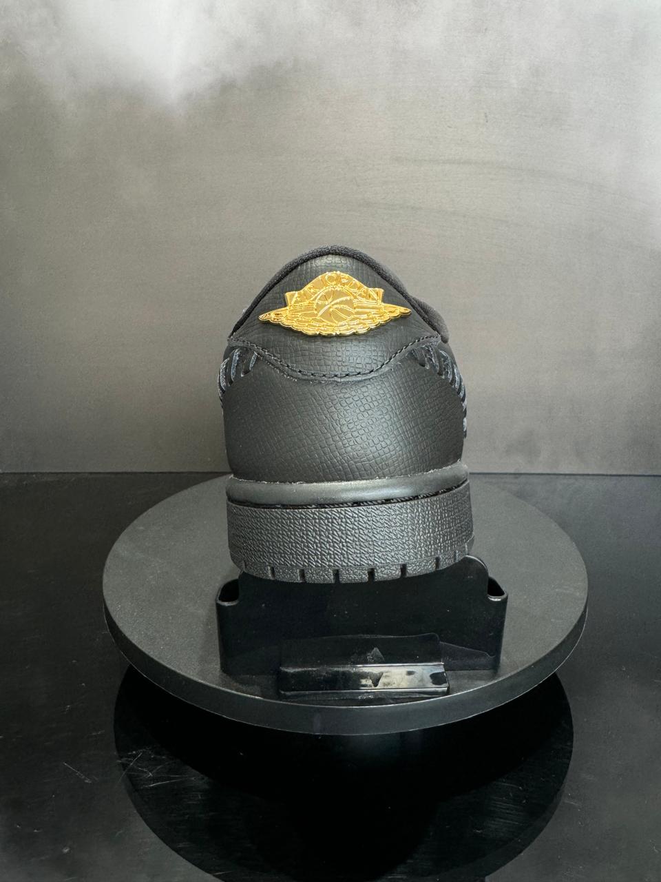 Jordan 1 Low Method of Make Black Metallic Gold