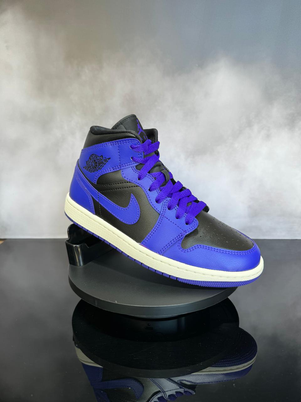 Jordan 1 Mid Purple Black