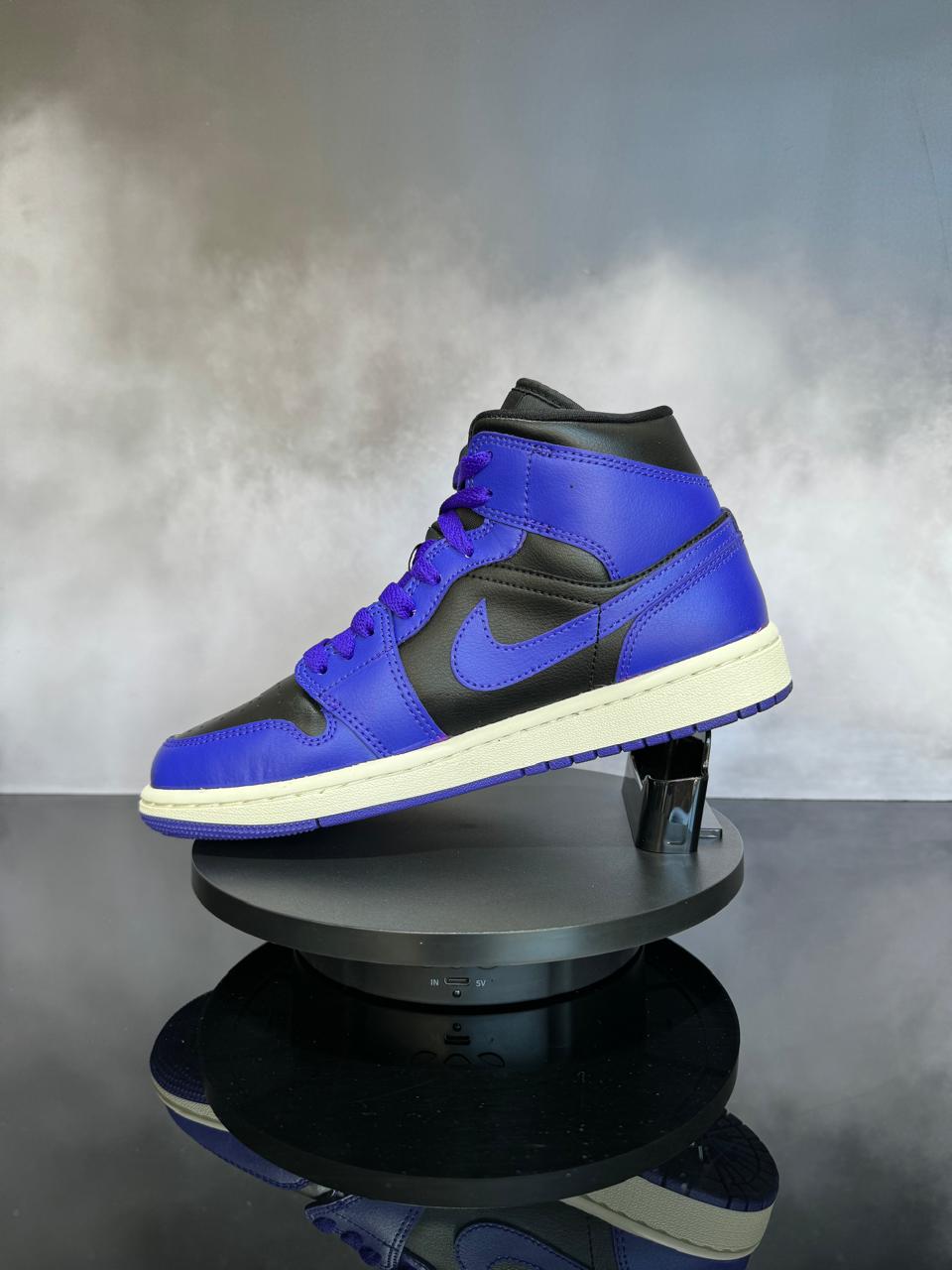 Jordan 1 Mid Purple Black