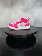 Jordan 1 Mid White Fierce Pink