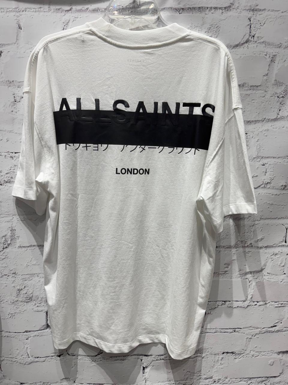 Playera AllSaints Redact Blanca